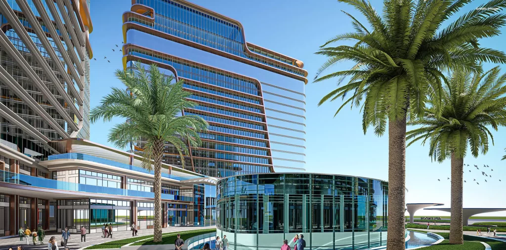 Splendor Onyx Blue Noida Expressway commercial project view